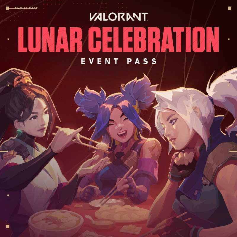 VALORANTukn's tweet photo. Get your hands on the Lunar Celebration Event Pass right now! Be quick, it’s available until 16th February ⌛️