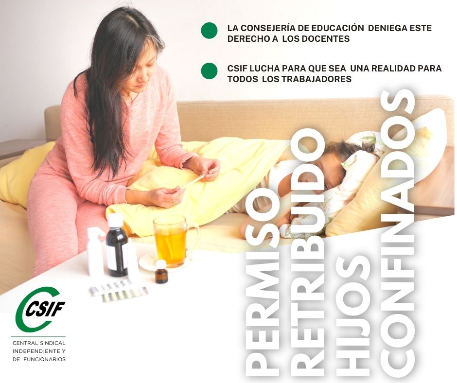 Es increíble que haya que recordar a las Administraciones que el cuidado de un hijo menor es un "deber inexcusable"

👉El permiso retribuido es una obligación. Sin embargo, Educación incluso se deniega el permiso no retribuido para hijos menores confinados por #Covid19