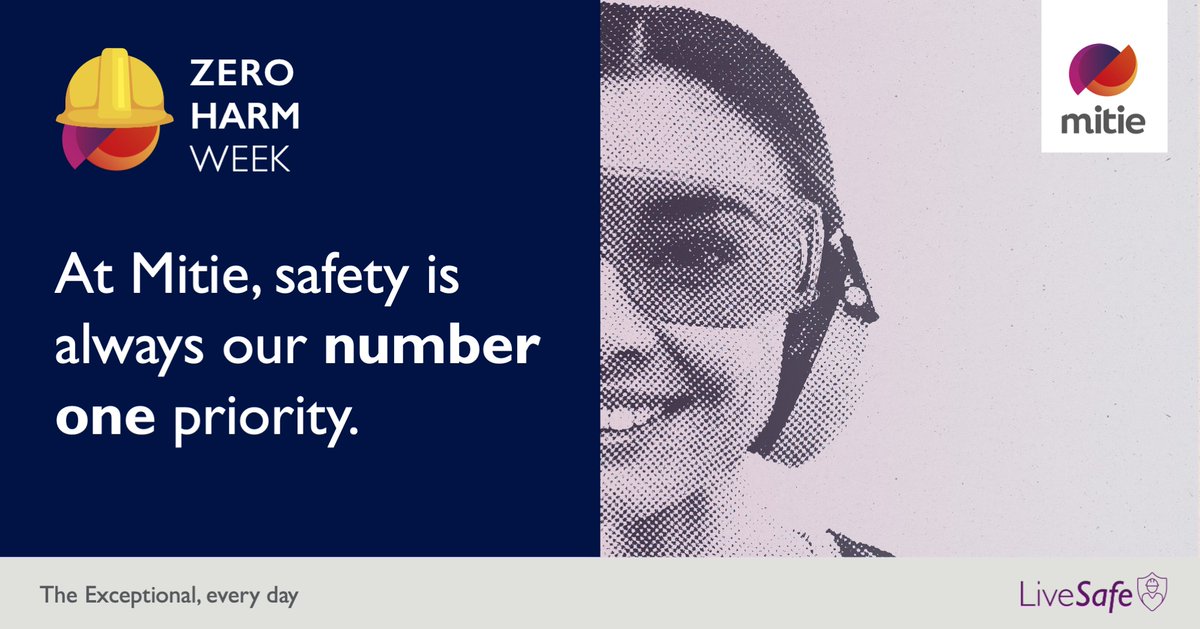 MitieProjects's tweet image. We are excited to be hosting our first LiveSafe &apos;Zero Harm Week&apos;. Safety is at the heart of everything we do and we are playing our part by joining QSHE experts from across @mitie to highlight all areas of health, safety and wellbeing. #LiveSafe | #ZeroHarm | #healthandsafety