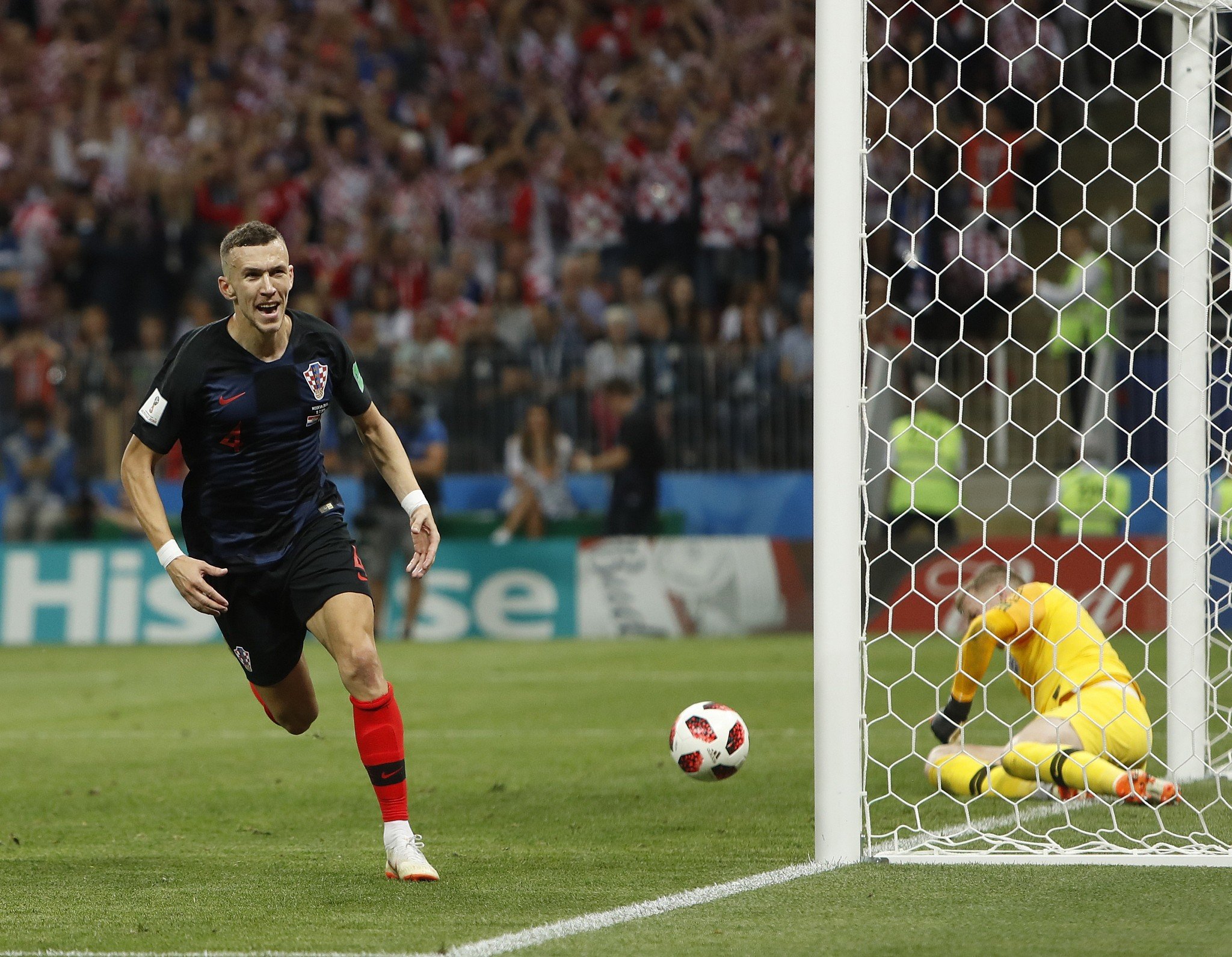 Happy birthday, Ivan Peri i .  What a player! Photo: Goal against England, World Cup semi-final 2018 