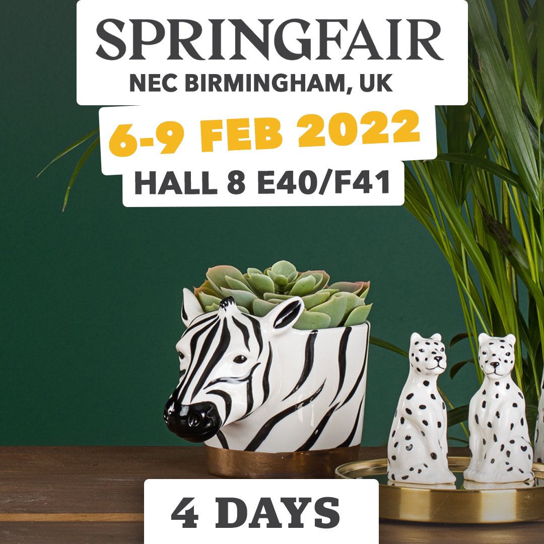 Only 4 more days to go until Spring Fair! ✨
We can’t wait to see you there!

Find us at Hall 8 Stand E40/F41

#housewares #birminghamnec #springfairshow #springfair2022  #theenglishtablewarecompany #homedecor #homedecorinspo