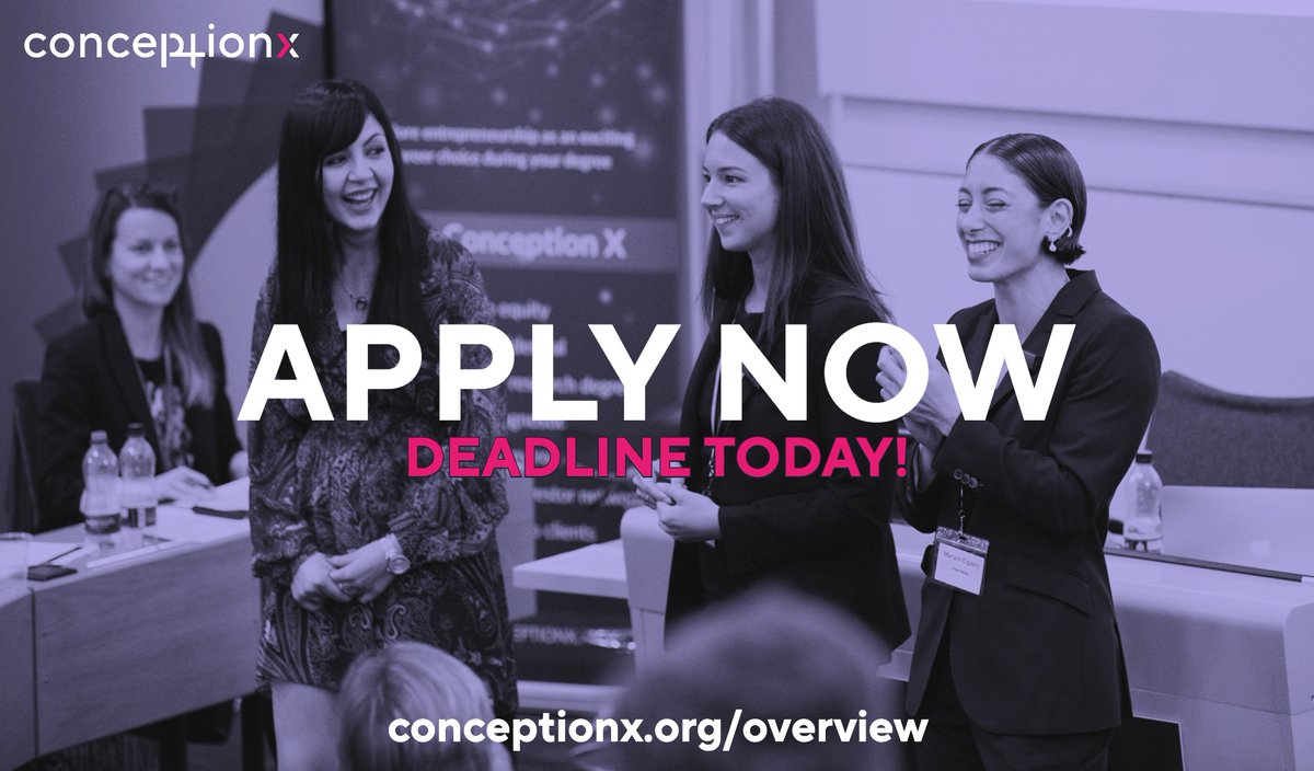 Calling all PhD students who want to launch a #deeptech startup or explore ways to commercialise their research 🚀

Last few hours to apply for Cohort V before applications close 🚨 

Send yours in 👉 conceptionx.org/overview/