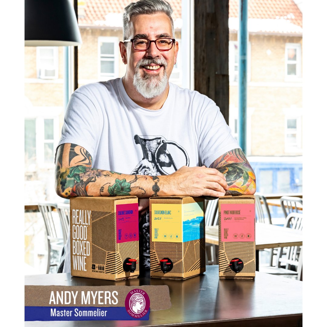 RGBoxedWine's tweet photo. Master Sommelier endorsed boxed wine…what?? Andy Myers, one of only 269 Master Somms in the world 🌎 is jumping on board https://t.co/p99PKWEZo5 https://t.co/ZSqgWtcbzU