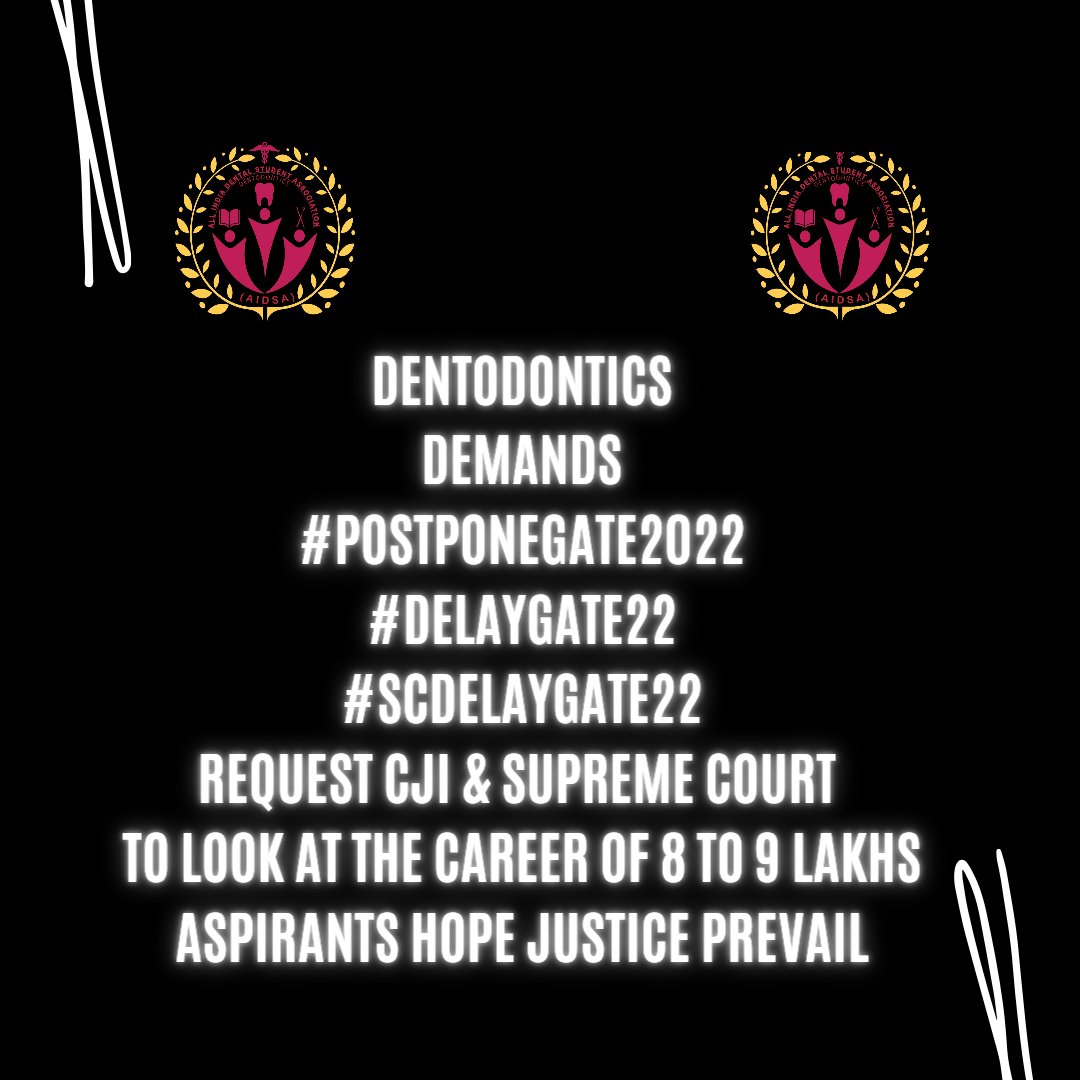 dentodontics's tweet photo. We Stand with all the 8 to 9 lakhs aspirants of #GATE2022 &amp; request #SupremeCourtofIndia &amp; #CJI to see the career of these aspirants &amp; risk involved in the pandemic so that 
JUSTICE IS SERVED 🙏🙏🙏
We stand United 
#postponegate2022
#delayGATE22
#SCdelayGATE22
@sushant_says https://t.co/OXbFnzEl26