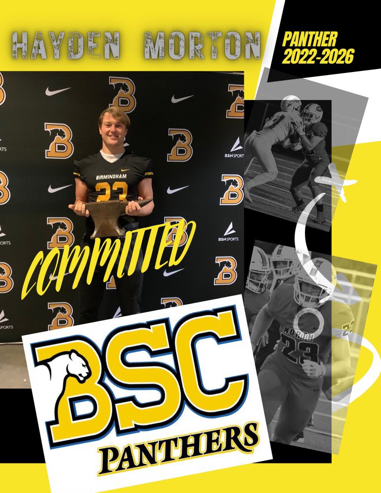 Haydenmorton23's tweet photo. I am proud to announce I will be committing to @BSCFootball for the next 4 years! 100% COMMITTED‼️‼️#relentlesslypursuingexcellence@NGPowerHouse @BJLuke1 @NGCoachJackson @Coach_Colucci @Coach_JoeyWhite @NGHSFootball @CoachRLuke https://t.co/g45FHNtNfr