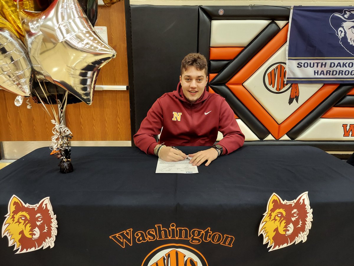 WHS_Fball's tweet photo. Congratulations to Max Thomson for officially signing with Northern State University football today! @Max_Thomson5 @NSUWolves_FB #GoWolves @ArgusSports 
Once a Warrior, Always a Warrior! We are proud of you!
#IAmAWarrior https://t.co/9WQHkrKq1N