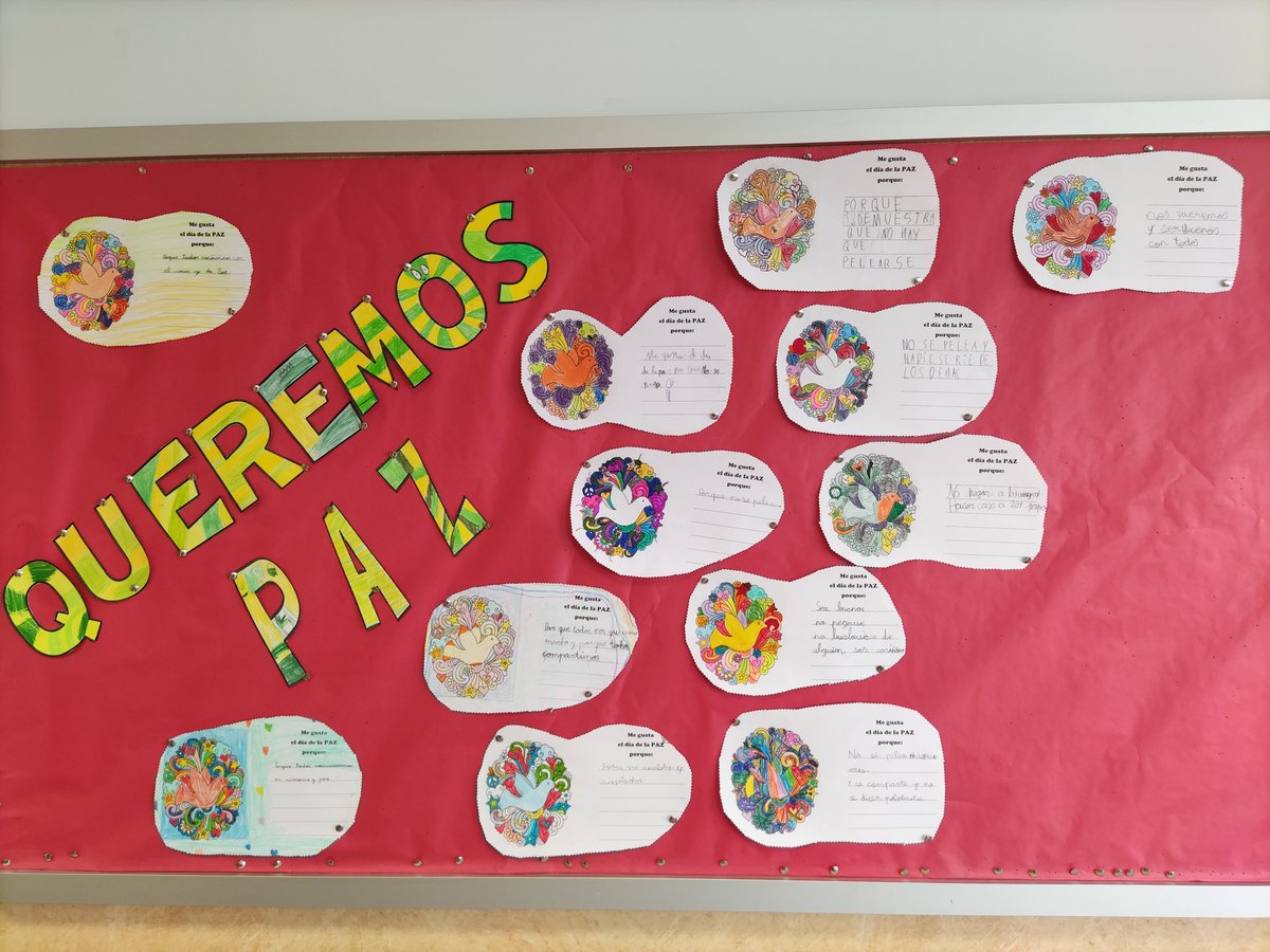 Día de la Paz segundo de primaria