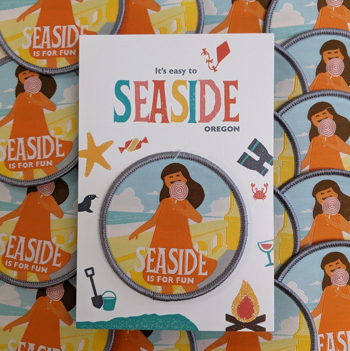 getpatchmarks's tweet image. New design for the @VisitSeasideOR annual treasure hunt. #patchmarksthespot. 

Start a project: custom.patchmarks.com