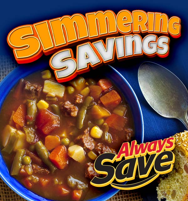 It's soup season! Visit your local, independent grocer today and get all the ingredients you need to make the perfect soup or slow cooker recipe.