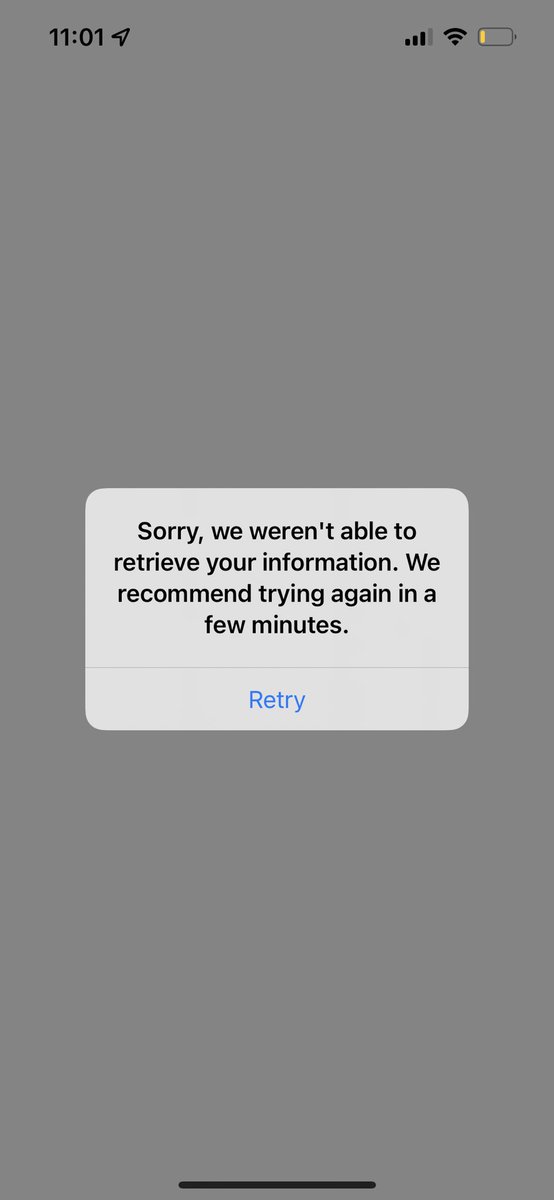 superdimagicall's tweet photo. @AskSynchrony When I’m trying to reach info about my card balance on those apps I’m getting this error message on both apps: https://t.co/IzP7KIEiGp