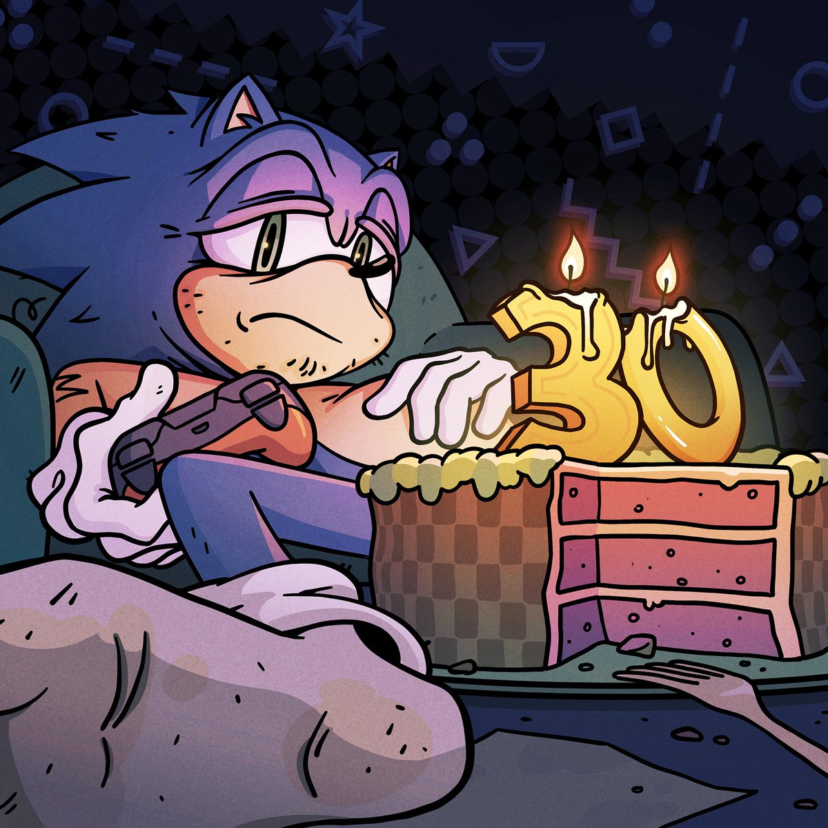 cover for CRUSHING THIRTIES - new song by The Chalkeaters
🦔3⃣0⃣🎉