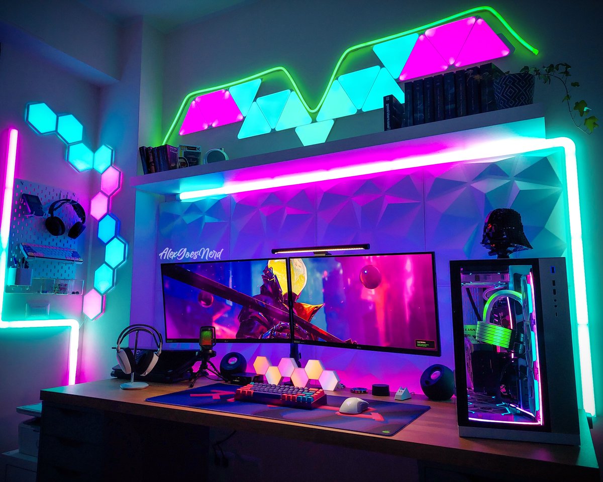 GoveeOfficial's tweet photo. What was the first game you truly felt immersed in? #GoveeGlide #GoveeRGBIC 📷: @AlexGoesNerd (IG)

Speaking of games, enter our #RootWithGovee Giveaway to win #RGBIC lights, snacks, and team gear. Details in our pinned post. https://t.co/HiX0lh1pbl