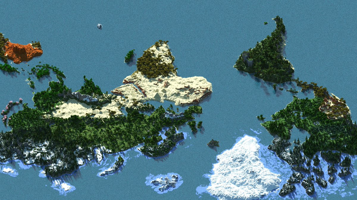 leonex17's tweet photo. Mini earth map
World size: 3000x2000

The programs I used to create the world:
-WorldPainter
#minimap #Worldpainter #minecraftmap #minecraftterrain #terraforming https://t.co/rfL2lRI64e