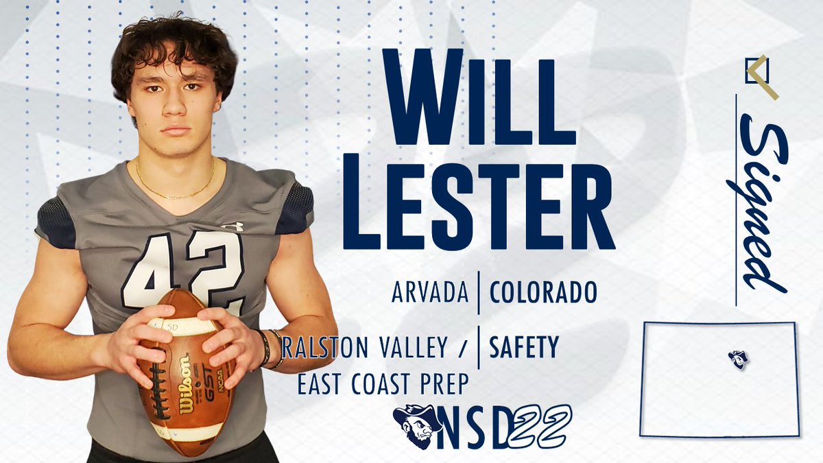 HardrockerFB's tweet photo. 𝗪𝗶𝗹𝗹 𝗟𝗲𝘀𝘁𝗲𝗿 from Arvada, CO has officially SIGNED!

Make sure to give Will a huge welcome to Hardrocker Football!

#TheHardrockLife⛏️ https://t.co/NTKWKuc8Oz