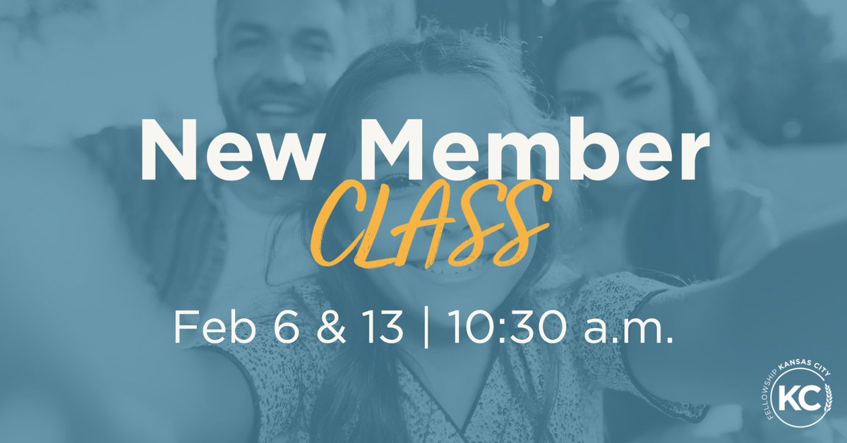 FellowshipKC's tweet photo. Are you new to Fellowship Kansas City? 
We would love to invite you to join us for a two week New Member Class this February 6th &amp; 13th at 10:30 a.m. Learn about God's story through FKC and how to get plugged in to a Biblical Community! https://t.co/sry9ndlzS6