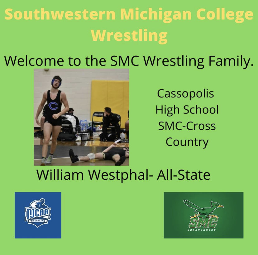 SMCrrwr's tweet photo. SMC wrestling welcomes William Westphal. William is also a member of the SMC cross country team. https://t.co/CFSxJsKeE0