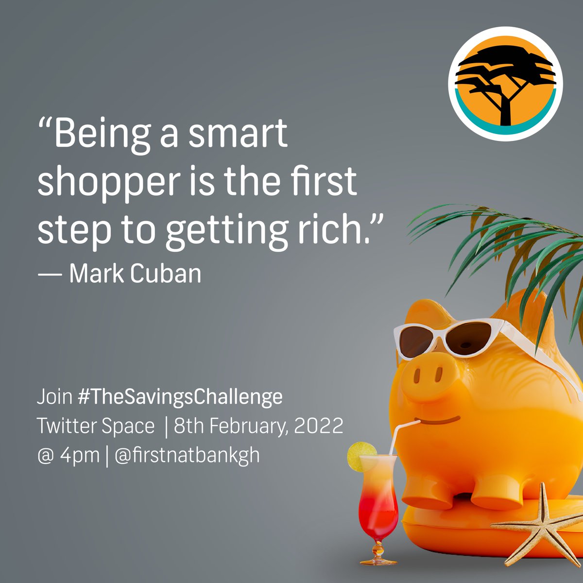 Join our Twitter Spaces on Tuesday, 8 February, 2022 at 4:00pm to learn about the other steps.

#TheSavingsChallenge
#MoneyGoals
#TheChangeables