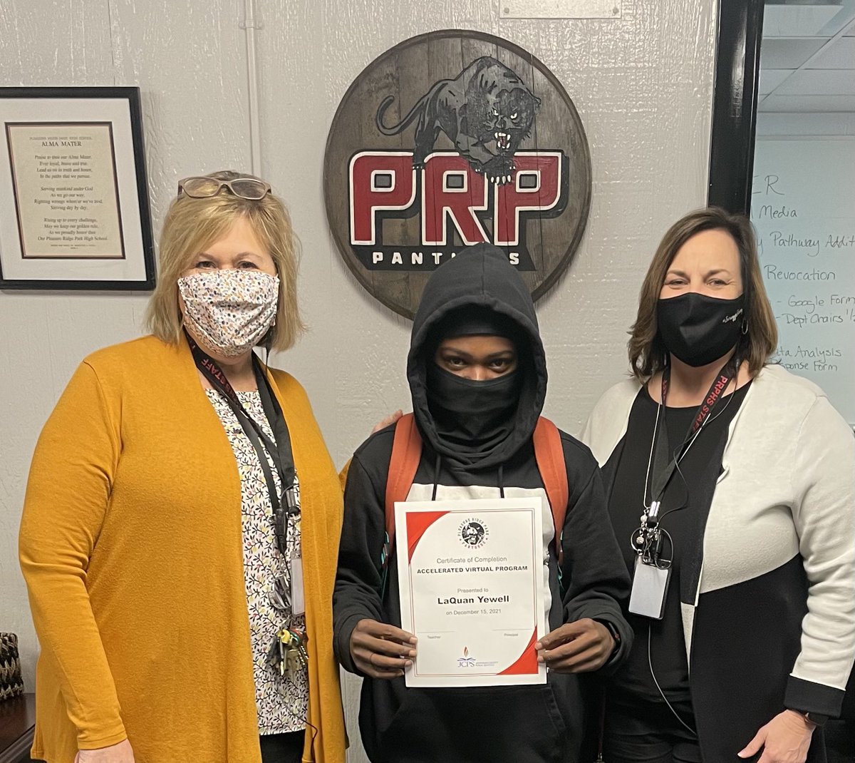 susanwebb34's tweet photo. Congratulations LaQuan on meeting all requirements for graduation. We are so proud of you. Once a Panther, Always a Panther. @PRP_Panthers @sduff1 https://t.co/xfn7kKx99l