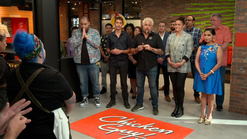 chickenguy's tweet photo. @GuyFieri will be handing over the keys to a Chicken Guy! franchise in the FINALE of Guy's Chance of a Lifetime! Tune in this Sunday at 9|8c on @FoodNetwork or streaming on @discoveryplus 

#GuysChanceOfALifetime https://t.co/jSPDHuXNQW