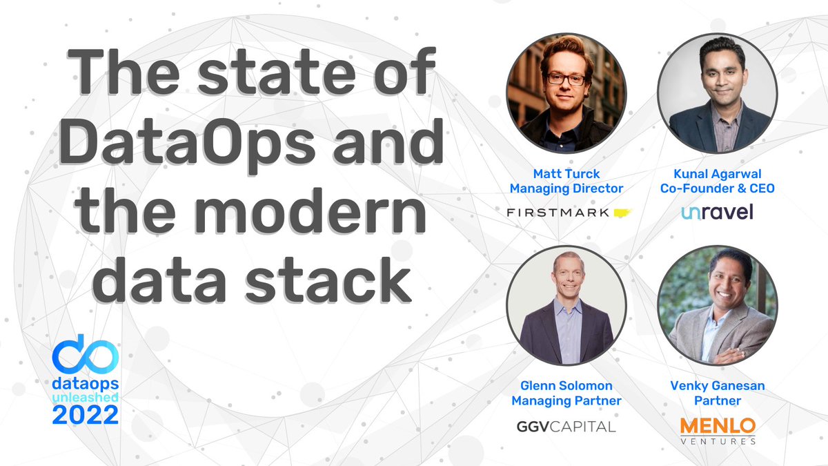 unraveldata's tweet image. #DataOpsUnleashed is live! There are tons of sessions to choose from, including a panel on the state of #DataOps and the modern #data stack. Tune in for this panel live now and watch the rest of the sessions for free here! bit.ly/3nXTiw6