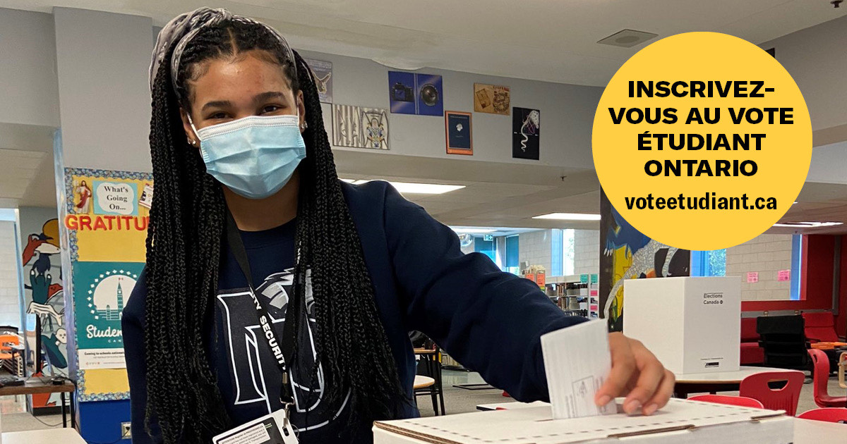 CIVIX Canada (EN) (@civix_canada) on Twitter photo 📢Enseignant.e.s de l’Ontario : Vous pouvez vous inscrire dès aujourd’hui au #voteetudiant pour les élections provinciales de 2022. 🗳️
✏️Permettez à vos élèves de prendre part à cette expérience d'apprentissage:
voteetudiant.ca
#Futursvotants <a href="/ElectionsONfr/">Élections Ontario</a> #voteon 📢Enseignant.e.s de l’Ontario : Vous pouvez vous inscrire dès aujourd’hui au #voteetudiant pour les élections provinciales de 2022. 🗳️
✏️Permettez à vos élèves de prendre part à cette expérience d'apprentissage:
voteetudiant.ca
#Futursvotants <a href="/ElectionsONfr/">Élections Ontario</a> #voteon