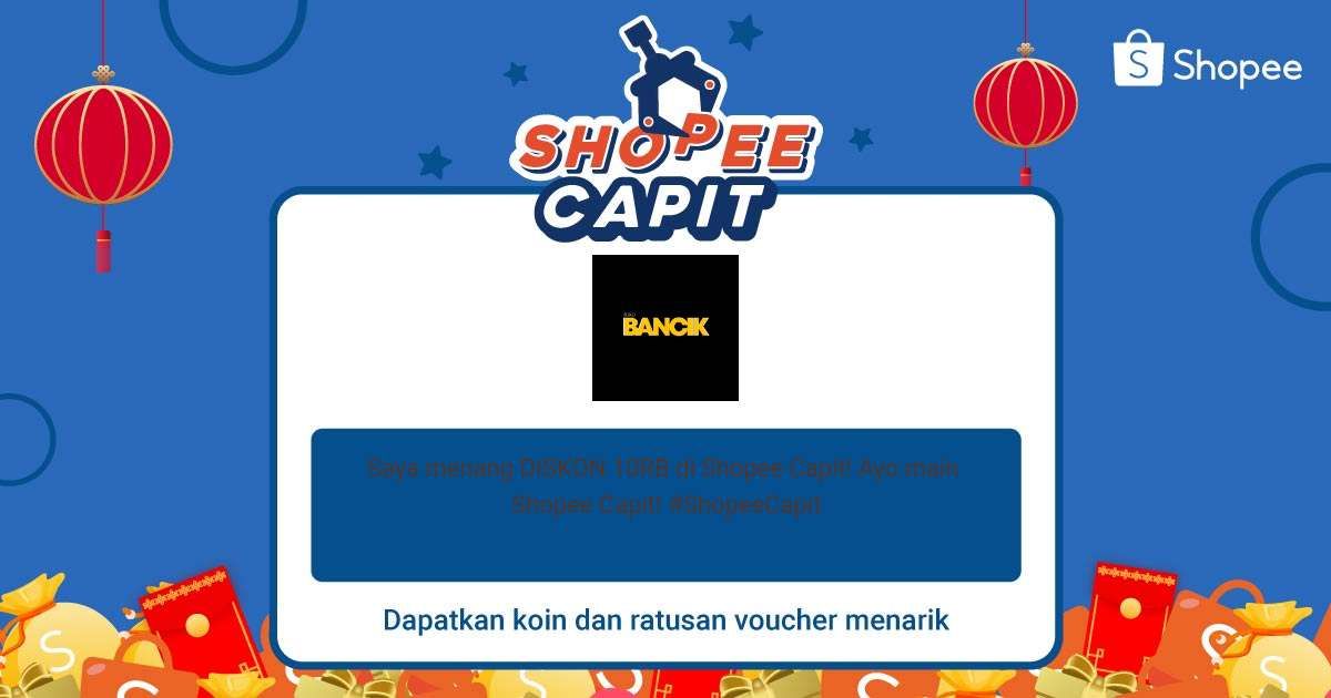 Bebebbibibbokik's tweet photo. Capit Angpao di Shopee Capit dan Menangkan Hadiah Tanpa Diundi! Ayo main Shopee Capit sekarang! #ShopeeCapit https://t.co/vigGC5MmCM https://t.co/HziU3jw6wX