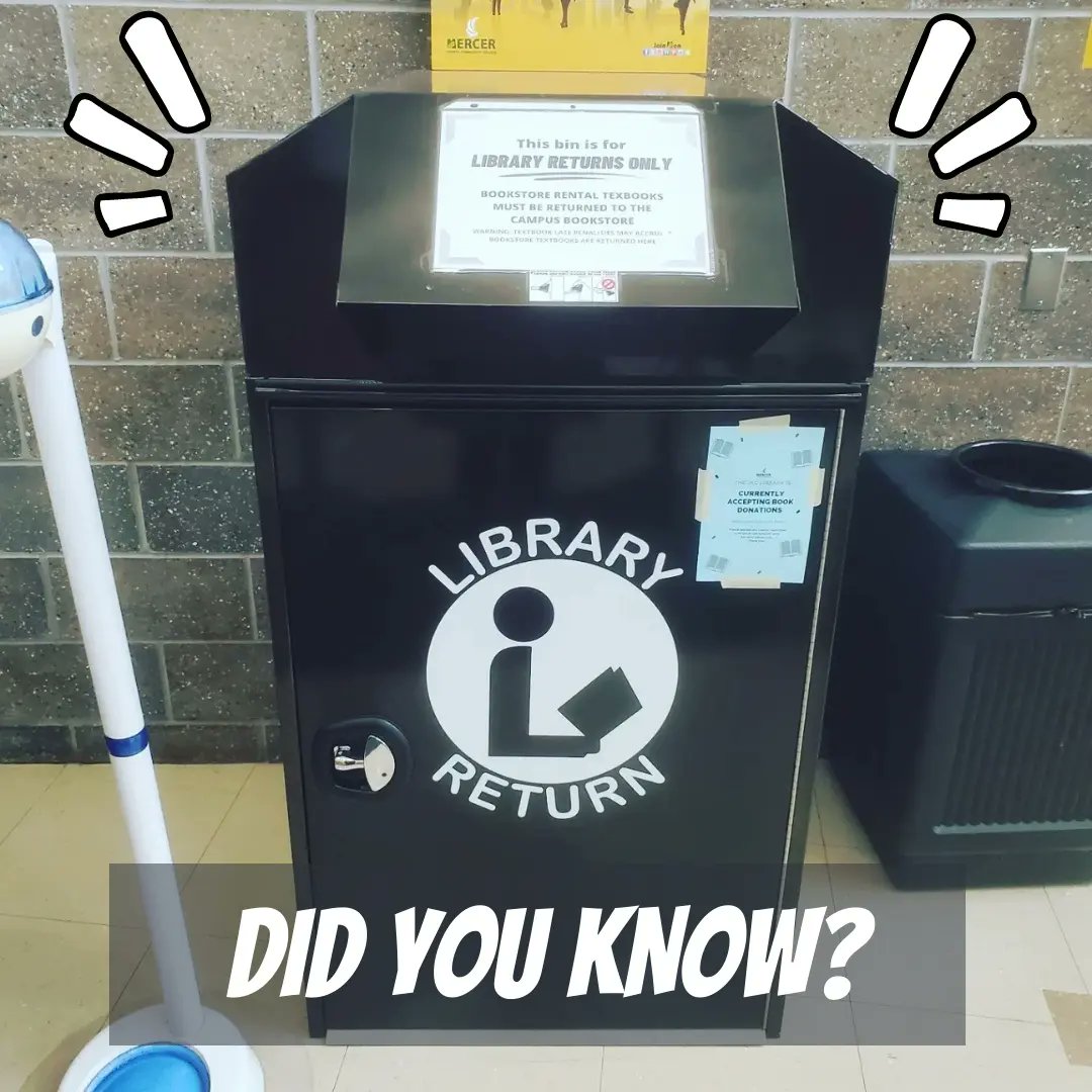 JkcLibrary's tweet image. Check out our new book drop! You can now return library items here! The JKC book drop is across from security in the main entrance of the JKC campus. 🎉📚

Please note that these bins are for library returns only! Bookstore items MUST be returned to the bookstore. Thank you! 😊