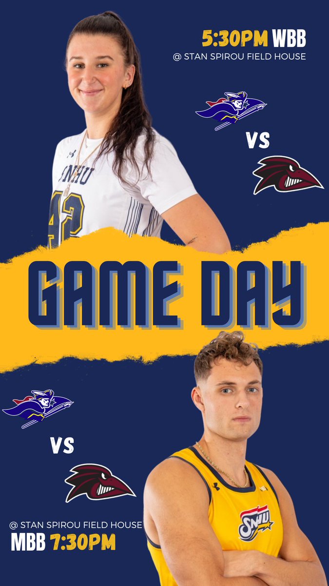 It’s Game Day! <a href="/snhupenmen/">SNHU Athletics</a> <a href="/SNHUOnCampus/">SNHU On Campus</a> <a href="/SNHUMBB/">SNHU Men’s Basketball</a> <a href="/SNHUWBB/">SNHUWBB</a> doubleheader at the Stan Spirou Field House.