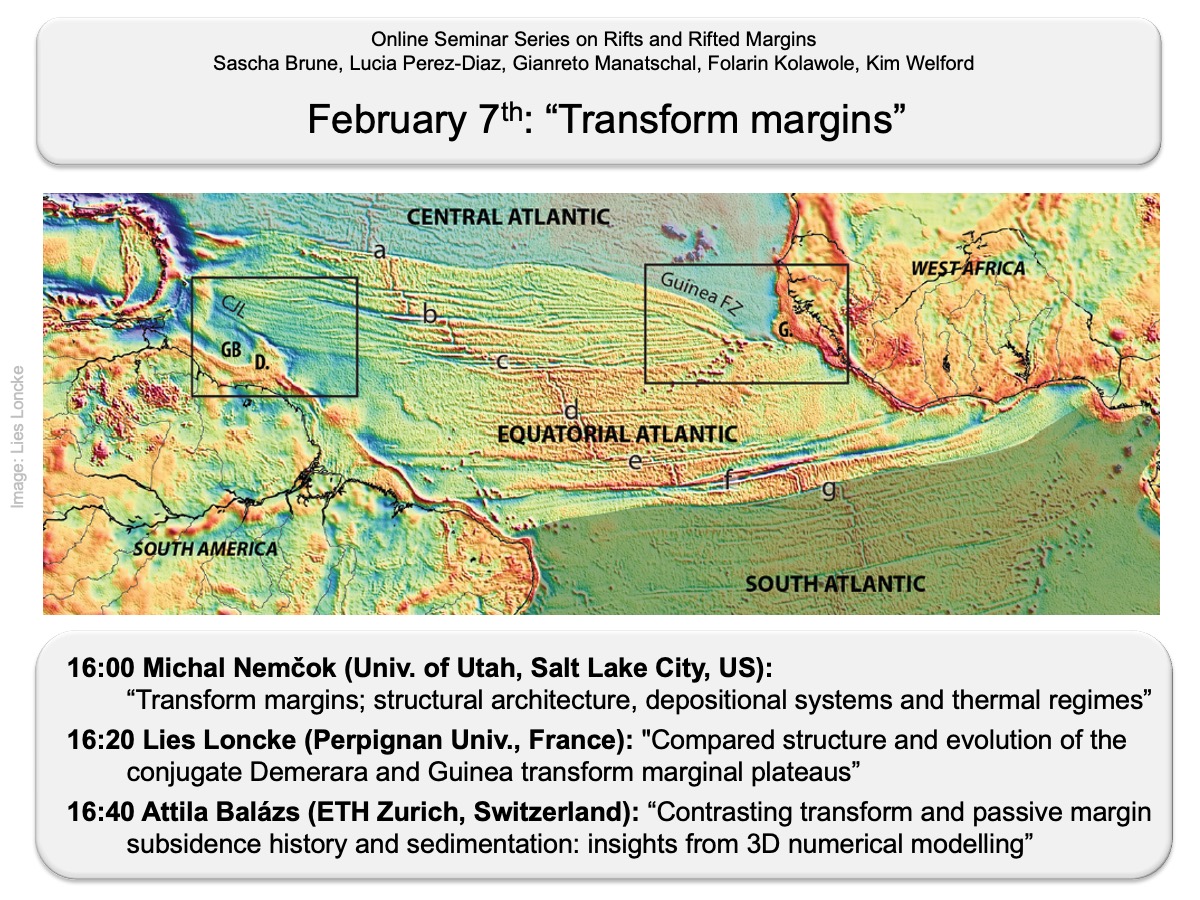 What makes transform continental margins so special? And why do they exist at all?

Find out in our next #RiftAndRiftedMarginsSeminar with 
Michal Nemčok, Lies Loncke, Attila Balázs
Monday, Feb 7th 16:00 CET

Zoom link: uni-potsdam.zoom.us/meeting/regist…

Past talks: youtube.com/channel/UCEStg…