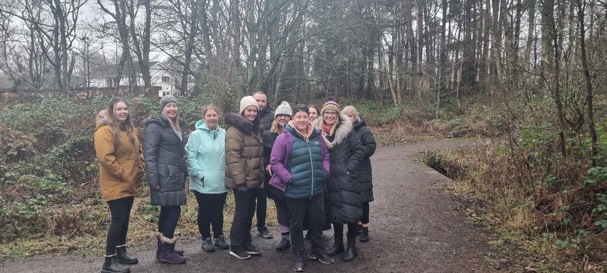 Barnardo's North/South Ayrshire team had a lovely afternoon on our (day early) Time to Talk woodland walk at Fullarton Woods. We also made up thank you/wellbeing/take care of yourself bags for the team 🛍 #TimeToTalk <a href="/BarnardosScot/">Barnardo's Scotland</a> <a href="/AlisonGibson_1/">Alison Gibson</a> <a href="/seemescotland/">See Me</a>