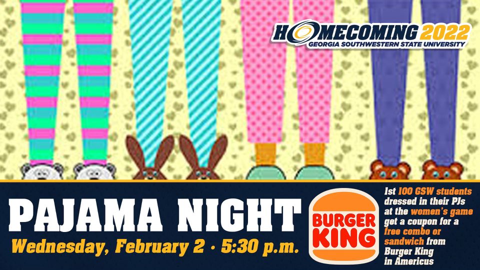 gswsaac's tweet photo. the canes 🅿️lay tonight !  come out and support in your pj’s &amp; get some free Burger King 🍔 👑 ! https://t.co/8dlRy2x1wC