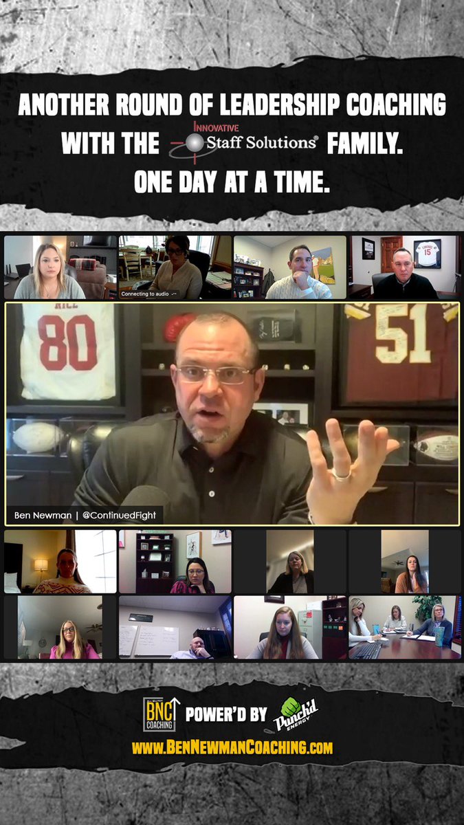 Another round of LEADERSHIP Coaching with the <a href="/ISSstaffing/">Innovative Staff</a> family. One day at a time 🔥🔥 <a href="/JDgolfer76/">Derek Meinhart</a> 

BenNewmanCoaching.com