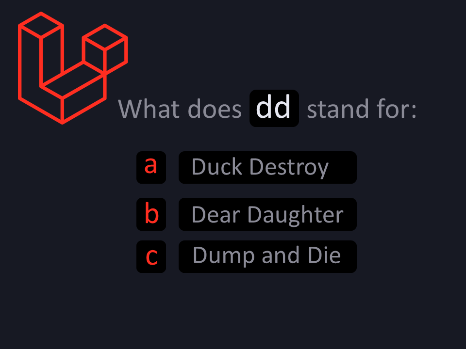 LaravelQuiz's tweet image. ❓#Laravel Quiz