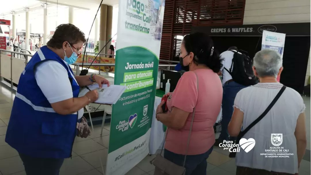 HaciendaCali's tweet photo. ⁉️¿Necesitas facturar y liquidar tus tributos?

💰Estaremos en Palmetto,  hasta las 5:00 de la tarde en nuestra Jornada Móvil 

📣¡Aprovecha el 15% de descuento en el impuesto predial en la vigencia 2022 hasta el 30 de abril!

#TeQueremosCali https://t.co/7fpl4gRXun