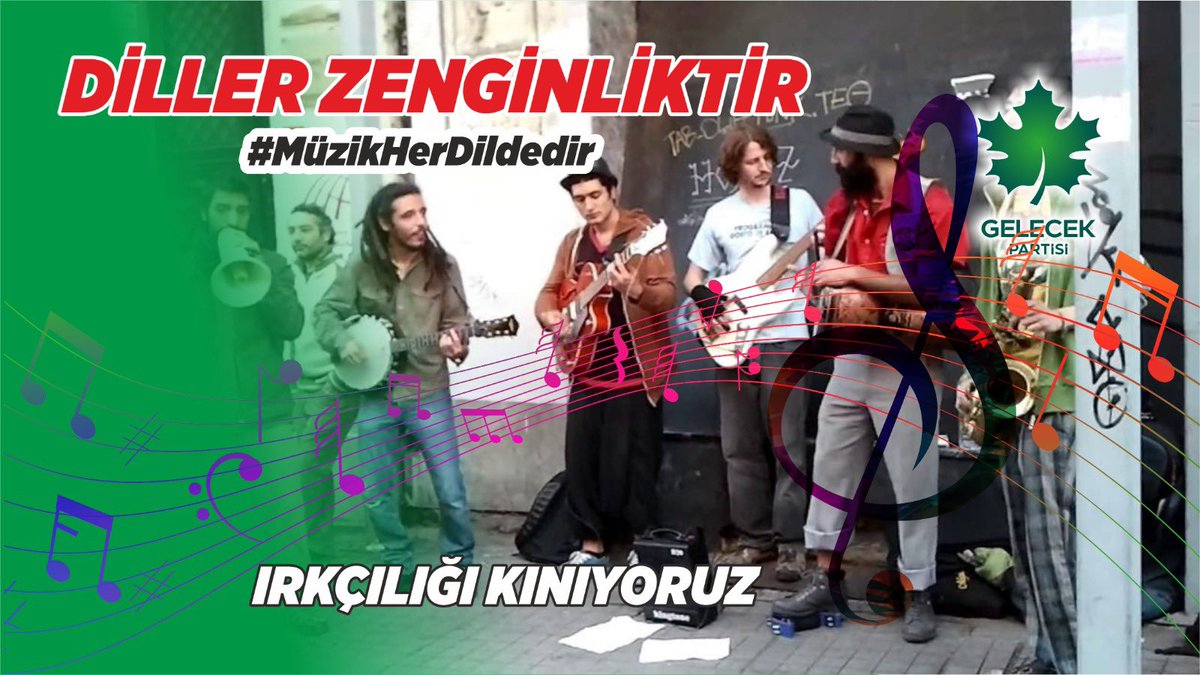 nazliustun3406's tweet photo. Notaların Irkı Yoktur‼️
#MüzikHerDildedir 
@GelecekPartiTR @Ahmet_Davutoglu 
@serapcakirtr 
@GelecekKocaeli https://t.co/EIszR8AG1H