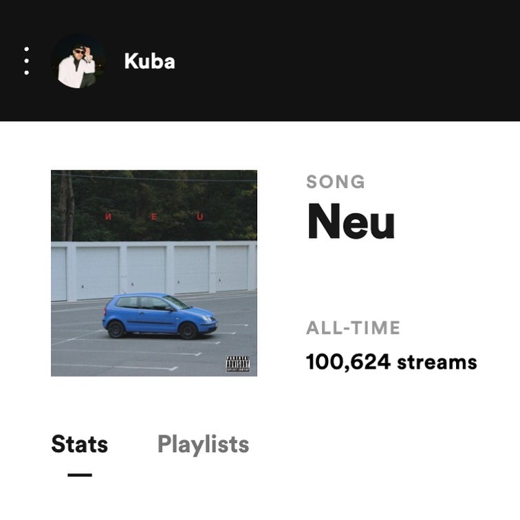 100k streams on spotify, thank u all for listening 🖤

Had more releases lined up which had to get pushed into 22 but for good reasons 🤞

Go &amp; follow my latest playlist on my artist page created for this special day:
open.spotify.com/artist/6gTmc4C…