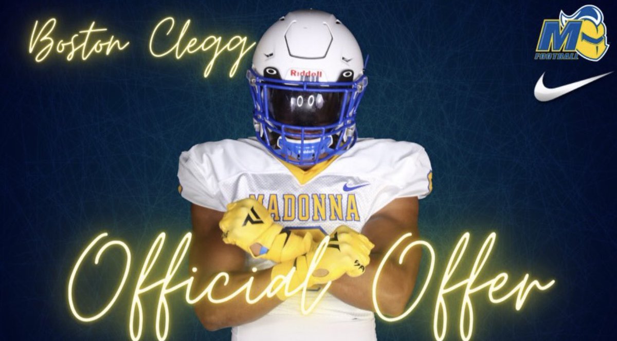 #AGTG

After a great conversation I am blessed to have received an offer from Madonna University <a href="/Will79T/">T-WILL79</a> <a href="/CoachFlip11/">Bill DeFillippo</a> <a href="/brooks2626/">Michael Brooks</a> <a href="/allen_feigel/">Coach Feigel</a> <a href="/CoachMMcGowan/">Coach McGowan</a>