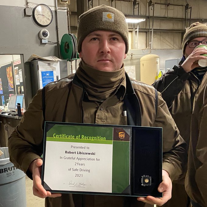 Congratulations to Rob on 2 years of safe driving!
<a href="/safetyfirstNED/">Northeast District Safety</a> <a href="/worcestersafet1/">@worcestersafetypackage</a> #NEDSTARTSTRONG