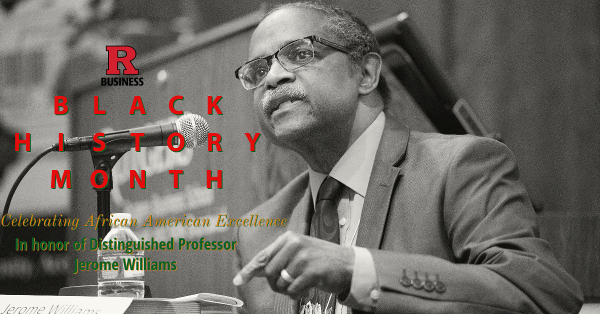 #RBSStrong In honor of  #blackhistorymonth, we celebrate Distinguished Professor Jerome Williams's legacy. The multicultural marketing seminar was renamed to honor him. Learn more about his contributions to the RBS marketing department. RIP🖤 Professor. go.rutgers.edu/3hu8rjvh
