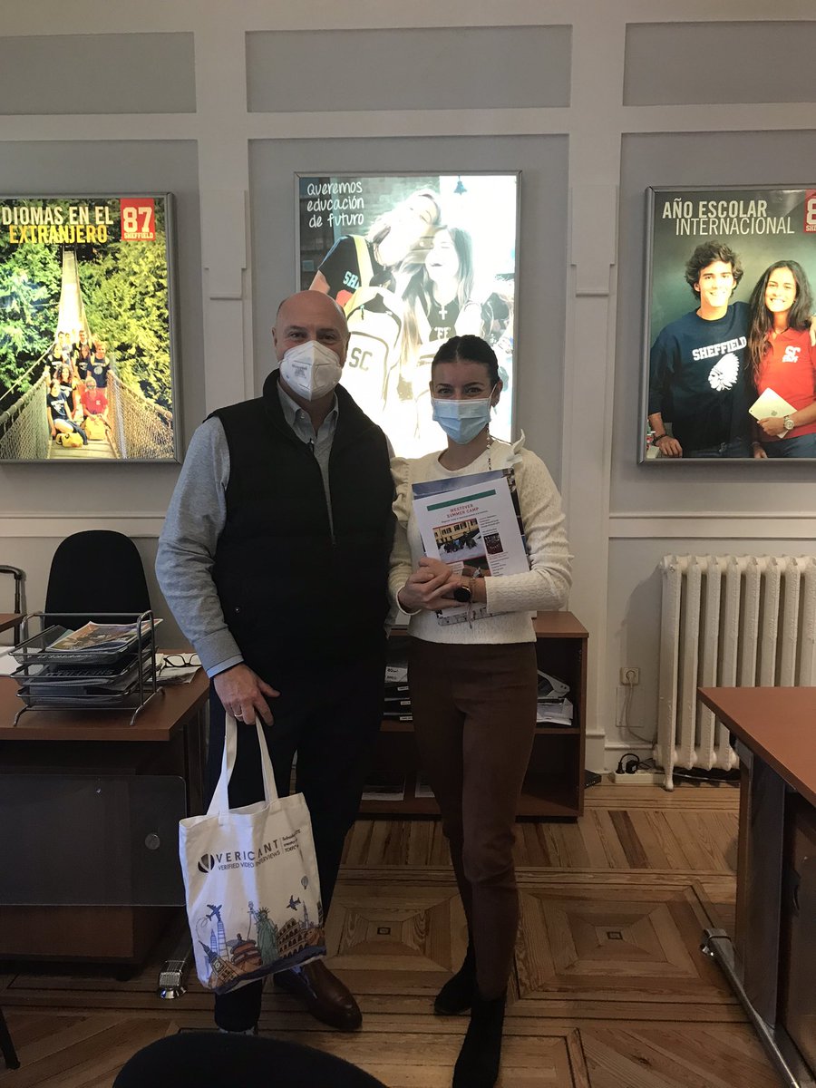 WestoverApply's tweet photo. Thanks to Chrisitina Fuentes at Sheffield Education for greeting @WestoverSchool so kindly. We had a great meeting to discuss the many opportunities awaiting their students here in España! #ConfidentlyConnected @WestoverApply https://t.co/UBPUqjap9S