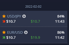 02 Feb '22
Expected profit: $8.27
------------
Profit made: $9.22

#trading #binaryoptions #compoundinterest #forex #cryptocurrency #crypto