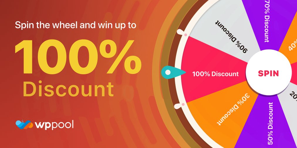 wppool_'s tweet photo. The Biggest Deal of the Month is Here!!! Spin the wheel and Win Our Plugins for FREE!! 🎉🎉
Yeah, you heard it right, YOU CAN GET THE PLUGINS FOR FREE! 🔥🔥
👉 Play the game now and get your discount: https://t.co/bYyJ3oGea6
#SpintheWheel #discount #deal #wppool #wordpress https://t.co/cE6Azu0BFO