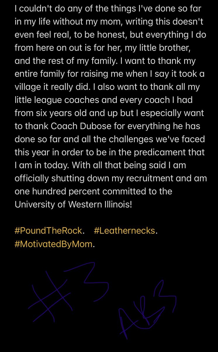 AlmarionBell's tweet photo. COMMITTED🖤🔵 @coachdubose72 @CurryWIU @HendricksonWIU @FeeneyWIU https://t.co/iwG9vWTYGs