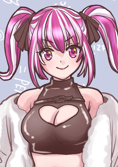 #ツインテールの日  過去絵 バレンタインチョコの子