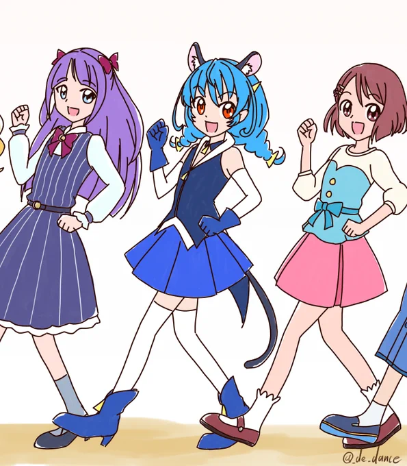 変身前プリキュア全員描いてみたピックアップ[グッドデザイン賞]

ユニ
衣装、装飾自体はとてもシンプルだけど、組み合わせでとても深みがある。耳としっぽのギミックを完全にまとめ上げた精錬されたデザイン。
どのキャラも素晴らしいですが、今回特にユニすごいと改めて。(※個人的な好み大です) 
