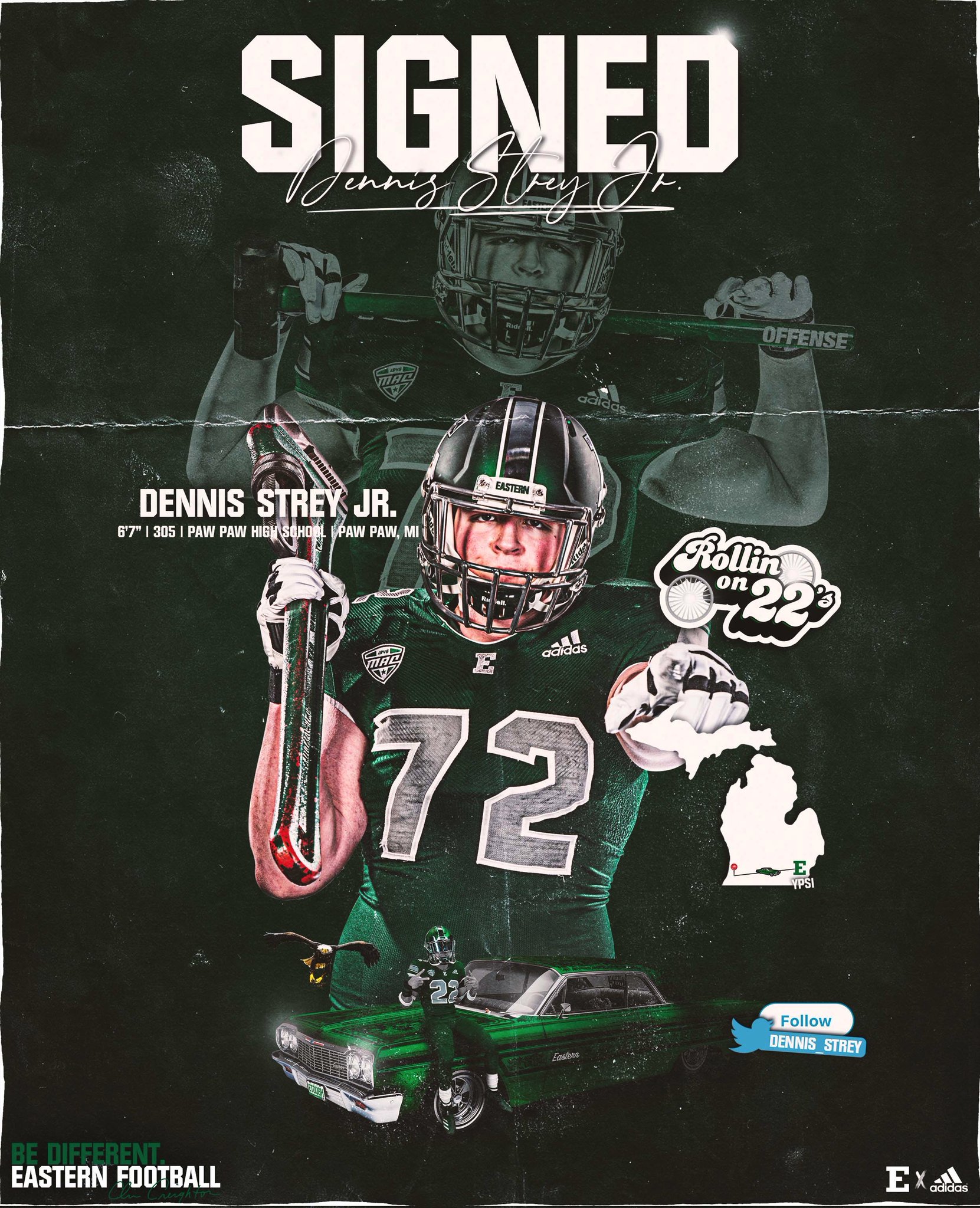 Eastern Michigan Football on Twitter "This Paw Paw native is ready to lay his paws on opposing