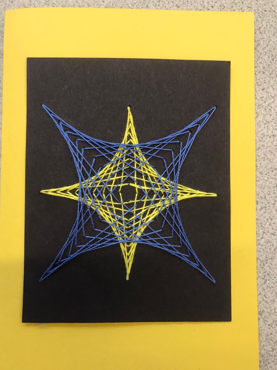 Bousfield_'s tweet photo. Geometric embroidery in Y6 https://t.co/RmYMvtk1VK