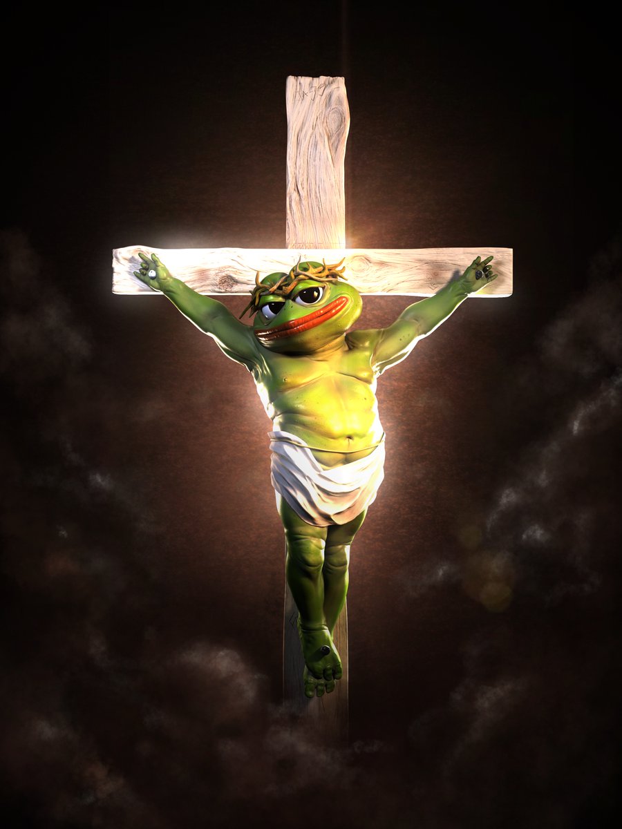 Update 
reset price for this item to 0.50 ETH 
ี
🐸Church of PEPE 🐸
My Lastest piece listed on
 
@withFND
💚 digital sculpture 100%💚  
💚i did it with my self💚
foundation.app/@bigchubby/fou…

#FrogFam #pepethefrog  #NFTCommumity #nftcollectors #NFTs #pepe