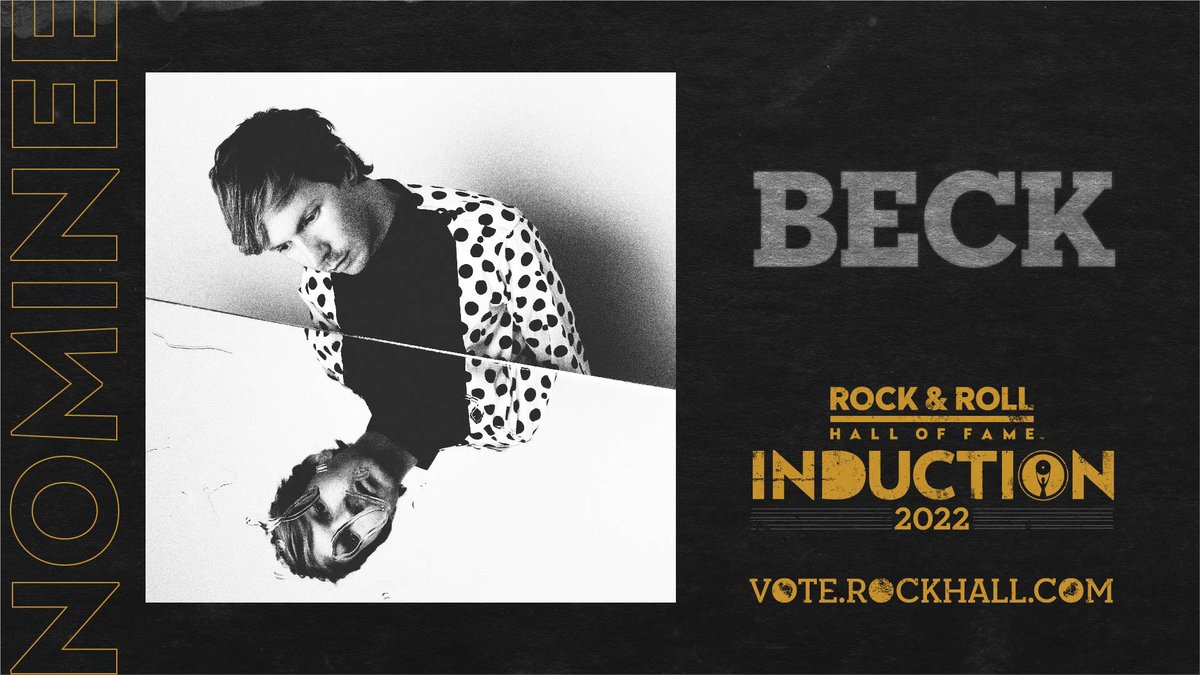 beck's tweet photo. Thank you, @rockhall! #RockHall2022 https://t.co/LMORgyADxL