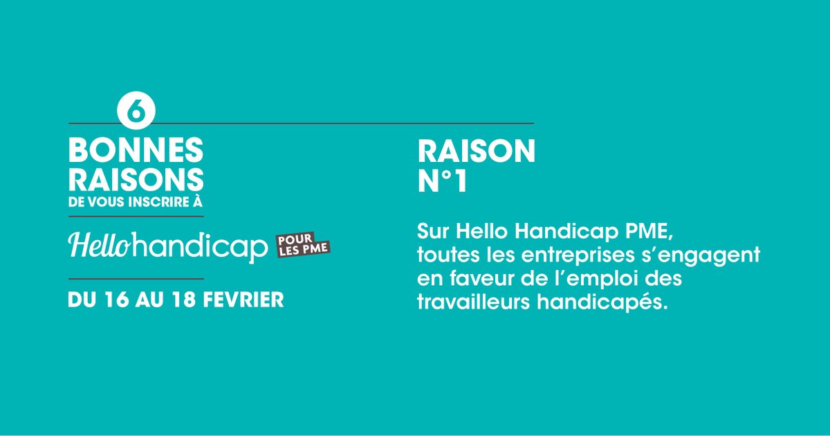 Handicap_fr's tweet photo. 👉#recrutement Travailleurs en situation de handicap, retrouvez les offres d'emploi d'entreprises engagées partout en France sur le site https://t.co/fwiSSVwbZ2 ! Postulez en ligne jusqu'au 15 février.
#hellohandicap #zerodeplacement #cdi #apprentissage https://t.co/XpMt6jNyFw